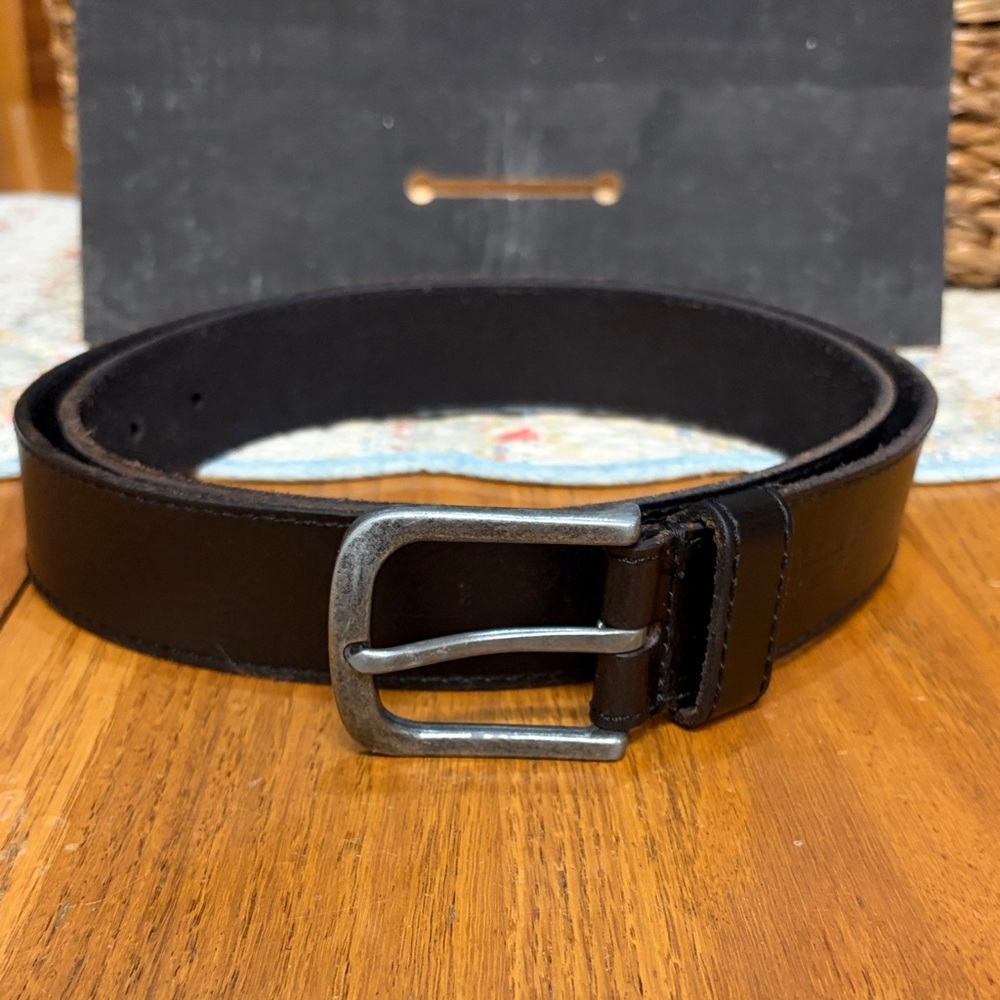 Men's Frye Black Leather Belt